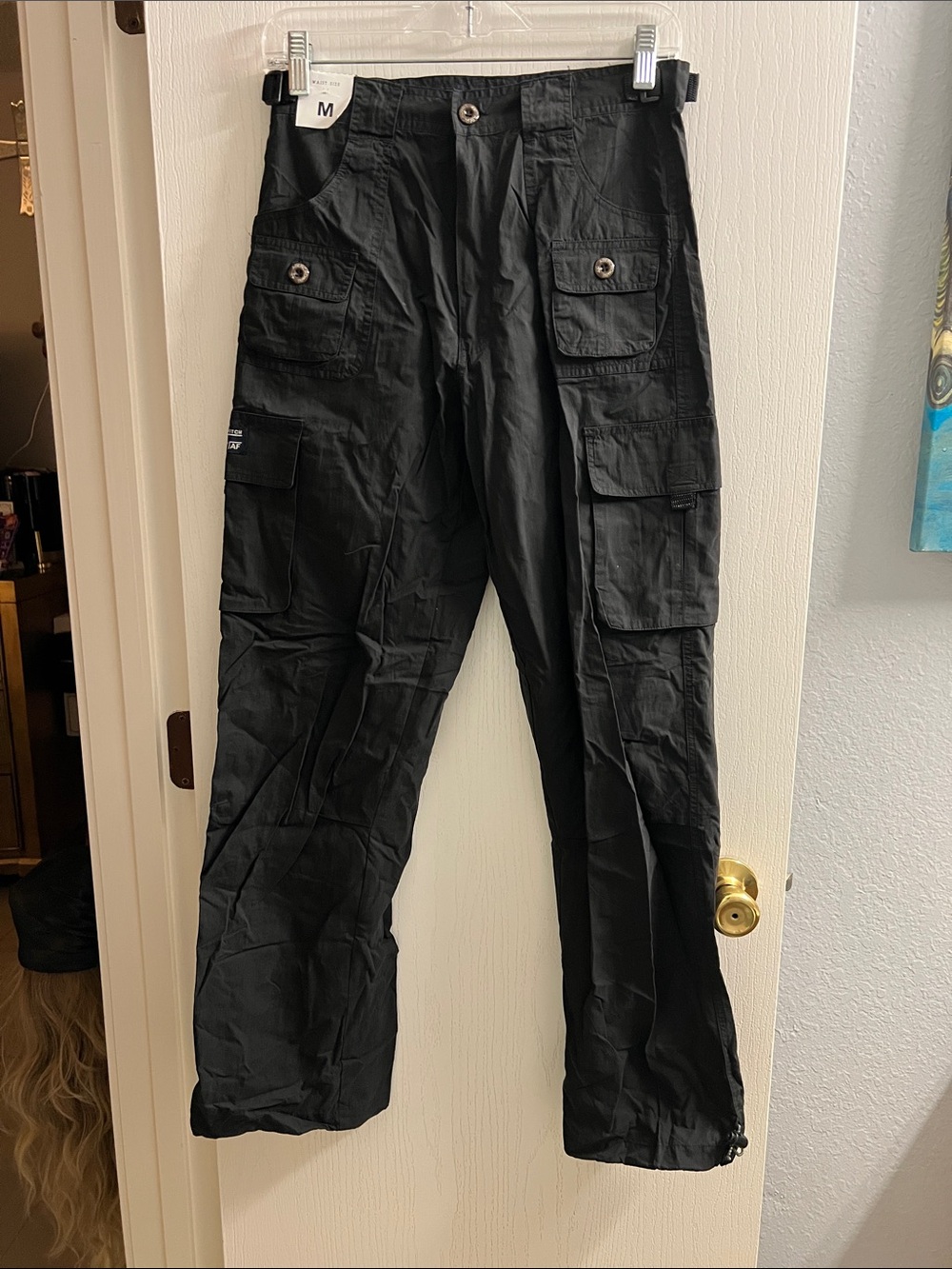 Abercrombie & Fitch Black Utility Cargo Pants